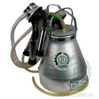 Доильная аппаратура попарного доения с алюминиевым ведром