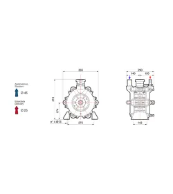 Насос мембранный Comet® серия BP205 2" (193 л/мин; 20 бар); вал ВОМ 1"3/8, изображение 2