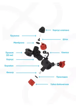 Корпус распылителя на 3 форсунки (D20 F10 40642271), изображение 4