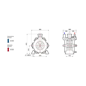 Насос мембранный Comet® серия BP205 2" (193 л/мин; 20 бар); вал ВОМ 1"3/8, изображение 2