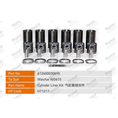 612600030010 Комплект гильз цилиндра Huatai