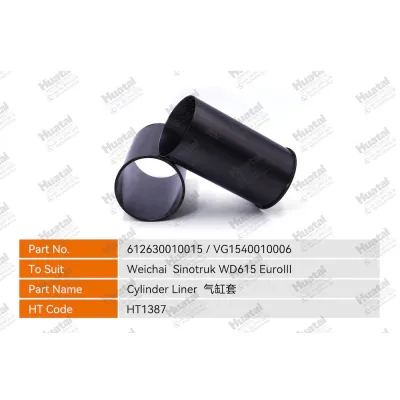 612630010015,VG1540010006 Втулка цилиндра Huatai