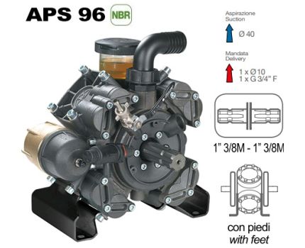 Насос мембранный Comet® серия APS 96 (88 л/мин; 50 бар); вал ВОМ 1"3/8