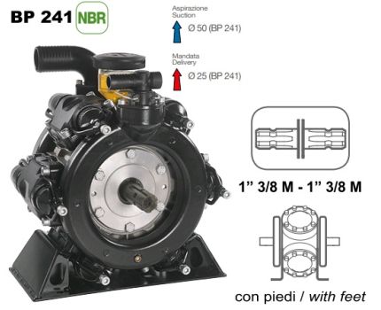 Насос мембранный Comet® серия BP241(222 л/мин; 20 бар); вал ВОМ1"3/8(восстановленные) без патрубков