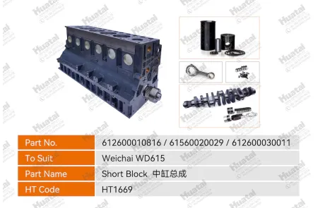 612600010816/61560020029/612600030011 Короткий блок Huatai