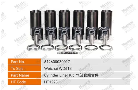 612600030017 Комплект гильз цилиндра Huatai