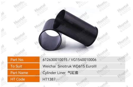 612630010015,VG1540010006 Втулка цилиндра Huatai