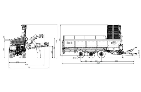Полуприцеп-накопитель-перегрузчик свеклы ПНПС 450 ГРИТАН, изображение 2