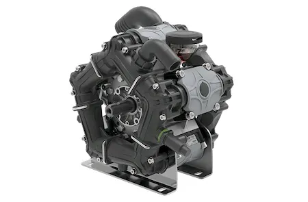 Насос мембранный Comet® серия ВPS260 NBR40 (249 л/мин; 20 бар); ВОМ 1"3/8 - вал d25 внутрен./шпонка, изображение 2