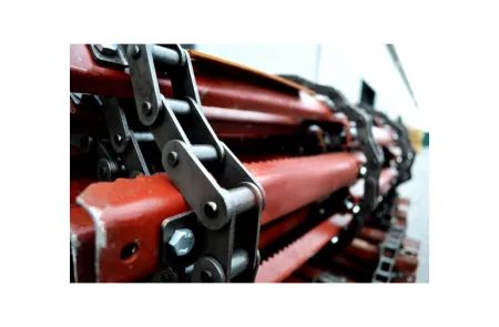 3518060-18350(ПР) Транспортёр наклонной камеры  (L=2,812, планка 4 мм, крепл. планок-болт М10) "Дон 1500Б" "Акрос 530", изображение 2