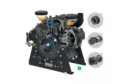 Насос мембранный Comet® серия APS 96 (88 л/мин; 50 бар); вал ВОМ 1"3/8, изображение 2