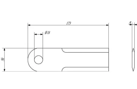 281405Z Нож измельчителя john deere Z42176, изображение 2