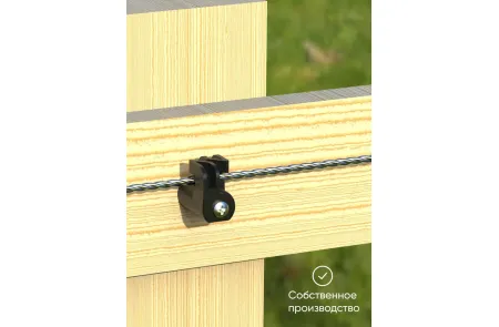 Изолятор под гвоздь саморез по дереву пластиковый для электропастуха, крепления для кабеля, крепеж для открытой проводки 100 шт., изображение 2