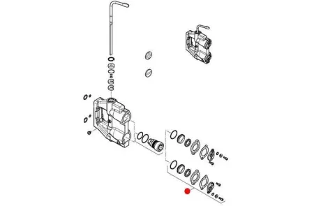 Ремкомплект уплотнений гидравлической муфты, изображение 3