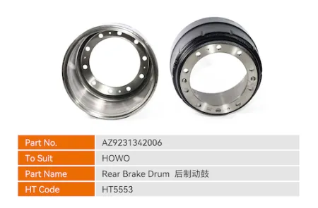 AZ9231342006 Задний тормозной барабан Huatai
