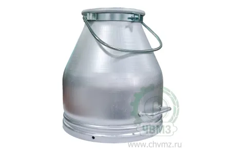 Ведро доильное алюминиевое с ободом V-19 л.