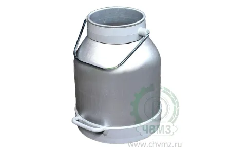 Ведро доильное алюминиевое с пластмассовым поддоном V-20 л.
