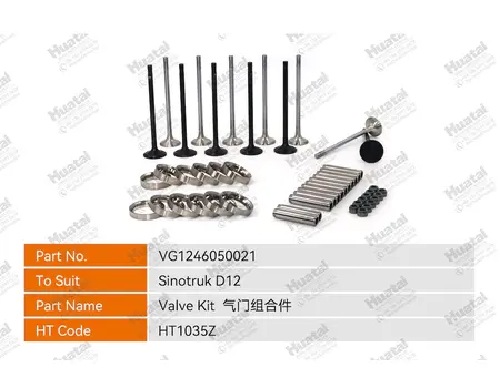 VG1246050021/VG1246050022/VG1246040014/VG1246040012/13/VG1246050027 Комплект клапанов Huatai