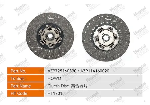 AZ9725160390/WG9114160020 Диск сцепления Huatai