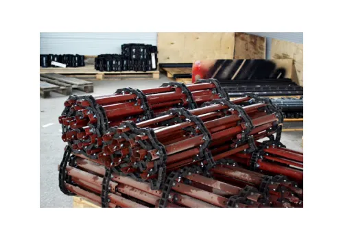 3518060-18350(ПР) Транспортёр наклонной камеры  (L=2,812, планка 4 мм, крепл. планок-болт М10) "Дон 1500Б" "Акрос 530"