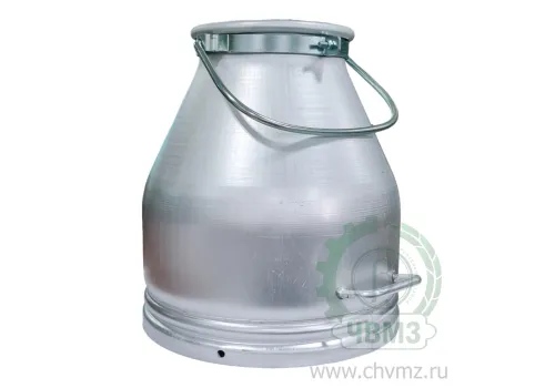 Ведро доильное алюминиевое с ободом V-19 л.