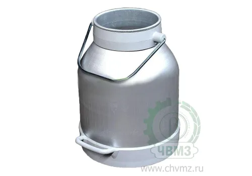 Ведро доильное алюминиевое с пластмассовым поддоном V-20 л.